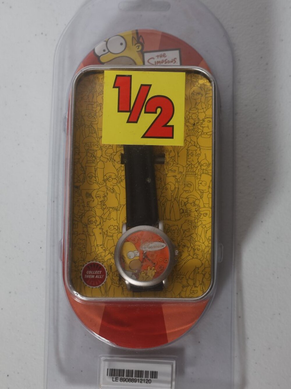 Vintage 2002 The Simpsons Homer Simpson Watch Ooo…delecta-ma-ble! Donut Dial